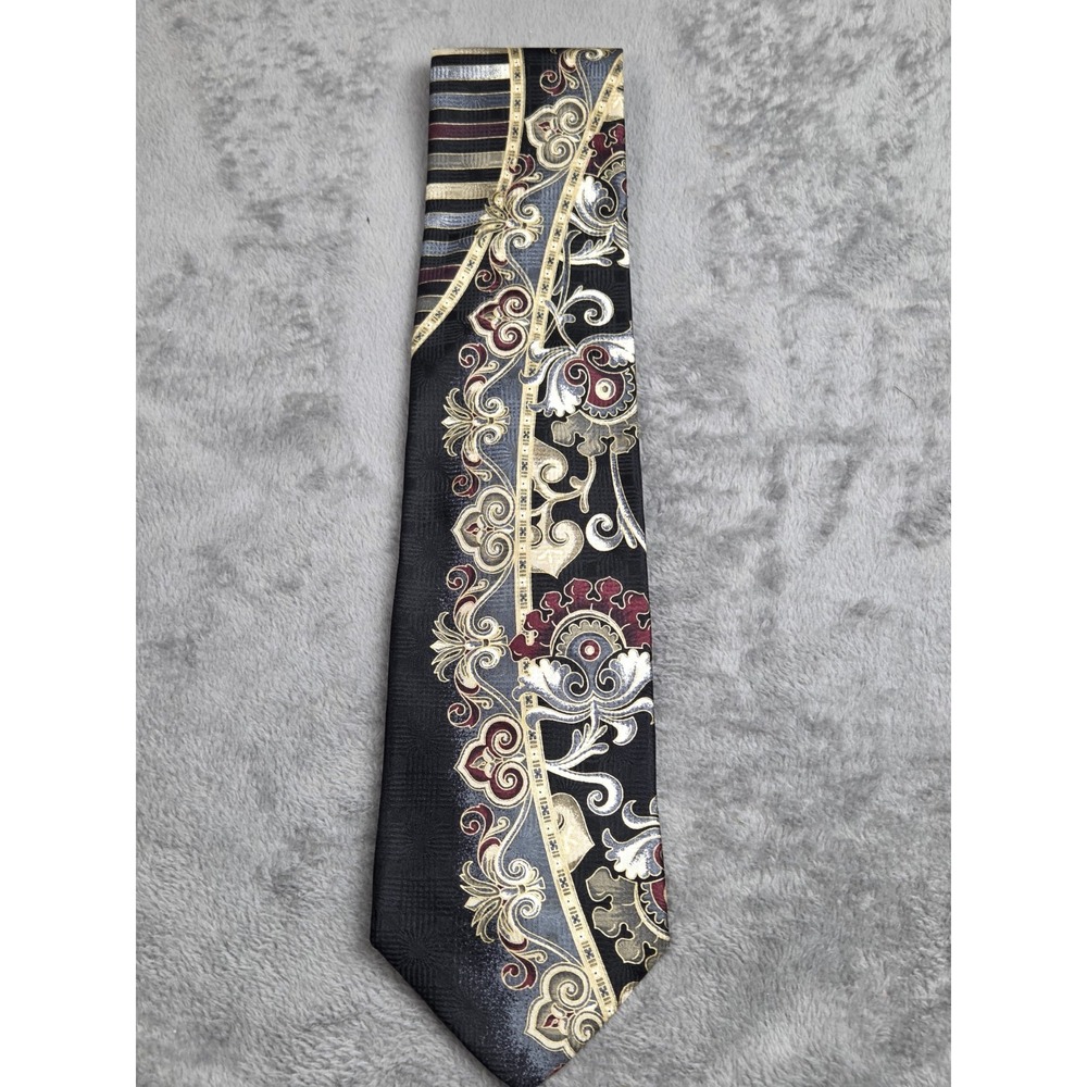 Vintage‎ Cellini Linea Uomo Grand Baroque Regal Tie 100% Silk Tie